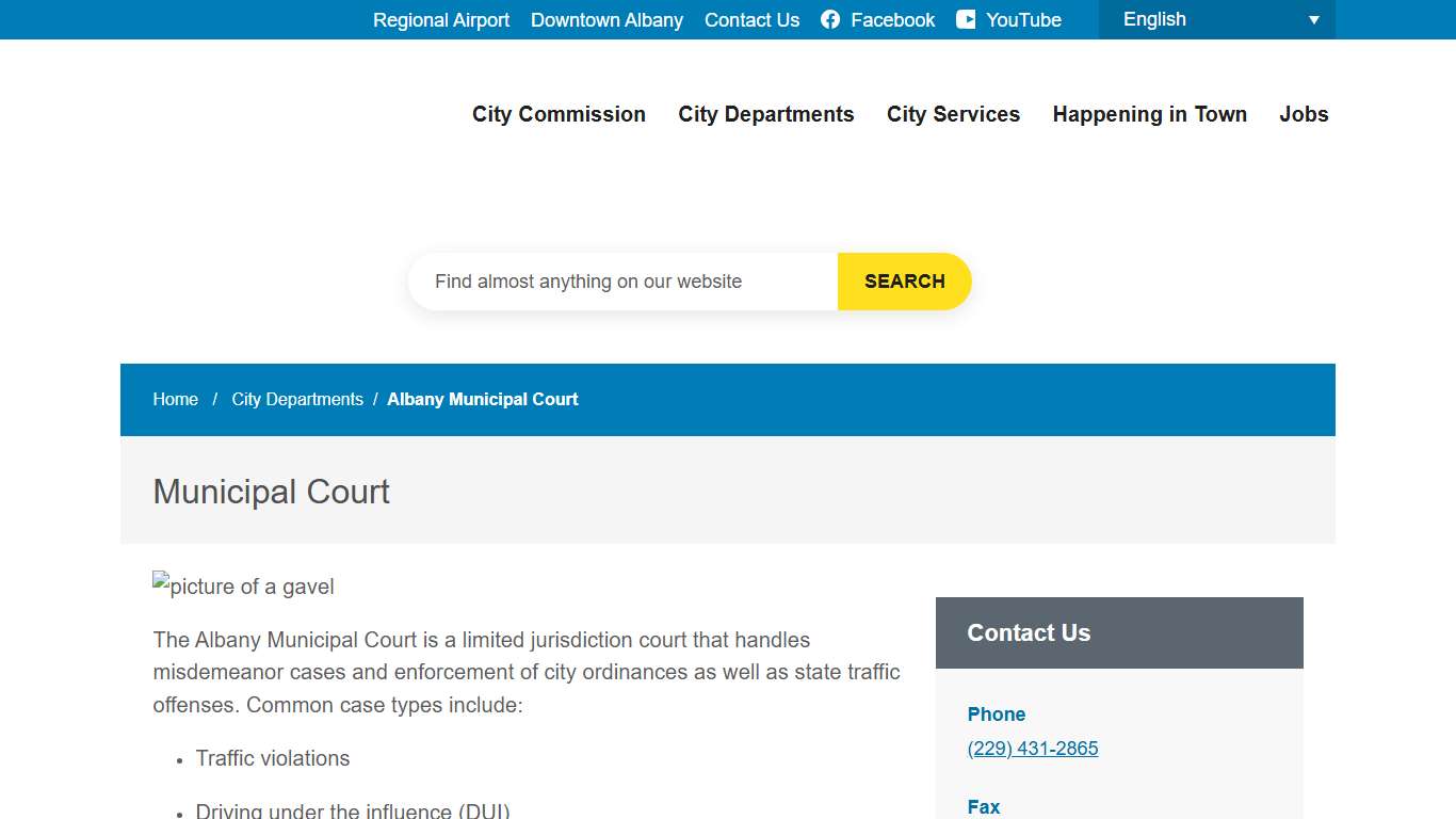 Albany Municipal Court City of Albany, GA